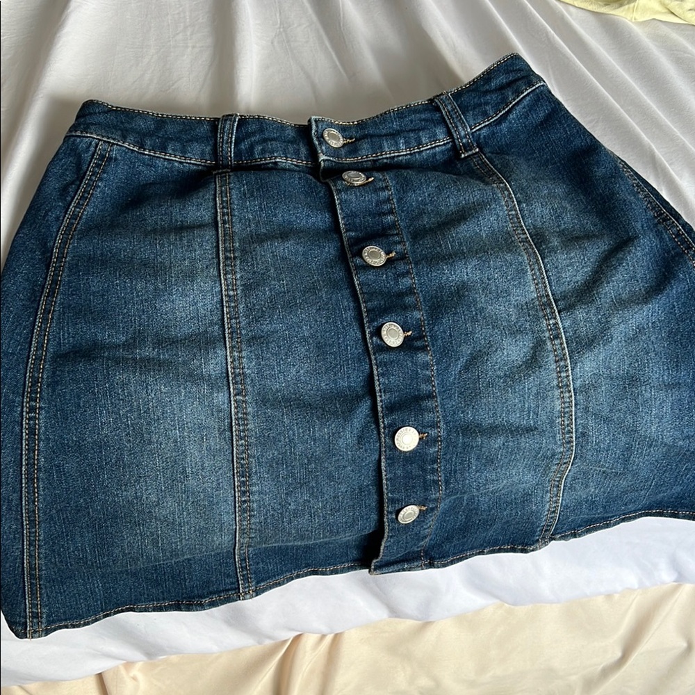 Mossimo Supply Co. Blue Bubble Mini Skirt